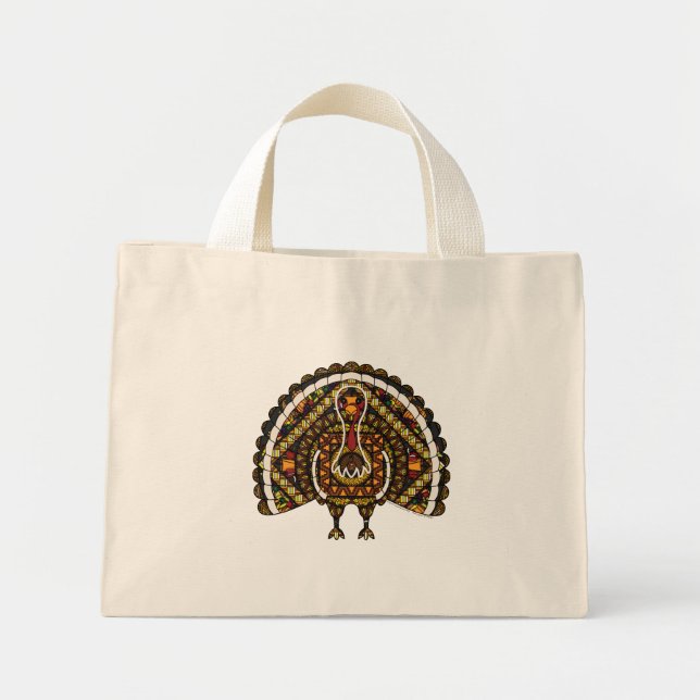 Fall Turkey Tote Bag (Front)