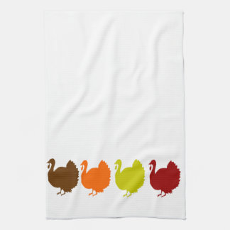 Fall Turkeys Kitchen Towel