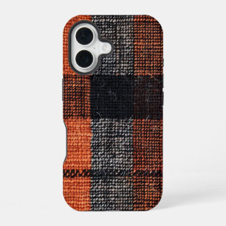 FALL TWEED LOOK PLAID PATTERN iPhone 16 CASE