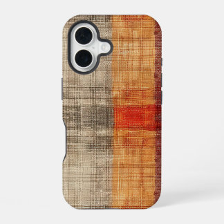 FALL TWEED LOOK PLAID PATTERN iPhone 16 CASE