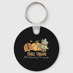 Fall Vibes And That Respiratory Therapy Life Lung  Keychain