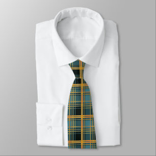 Fall Vibes Autumn Season Plaid Checkered Neck Tie