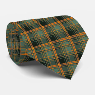 Fall Vibes Autumn Season Plaid Chequered Neck Tie