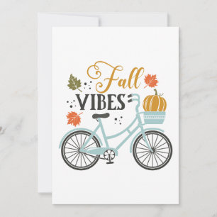 Fall Vibes By Bicycle Card