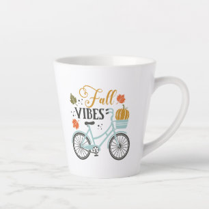 Fall Vibes By Bicycle Latte Mug
