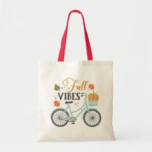 Fall Vibes By Bicycle Tote Bag