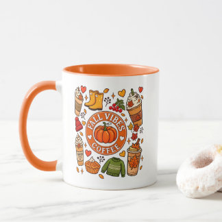 Fall Vibes Coffee football Autumn Pumpkin spice Mug
