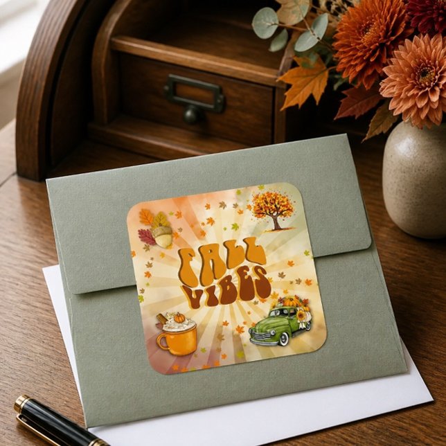 Fall Vibes Colourful Sticker (Creator Uploaded)