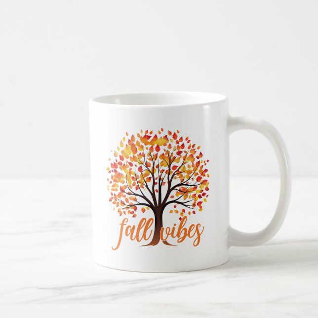 Fall Vibes – Cozy Fall Tree Coffee Mug (Right)