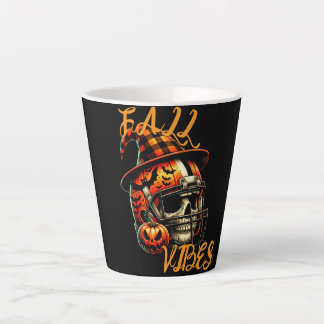 Fall Vibes Football Skull - Halloween Mug