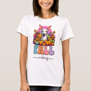 Fall Vibes Iggy Dog Pumpkin Patch Pastel Goth T-Shirt
