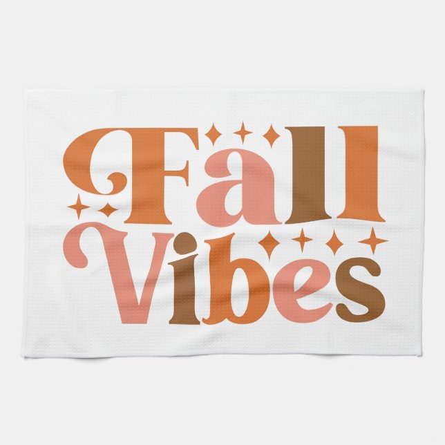 Fall Vibes Kitchen Towel (Horizontal)