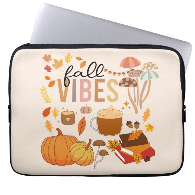 Fall Vibes Laptop Sleeve (Front)