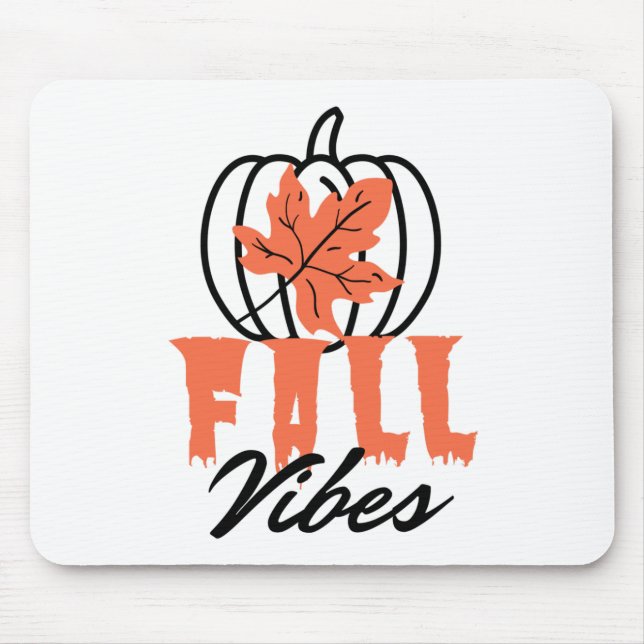 Fall Vibes Mouse Pad (Front)