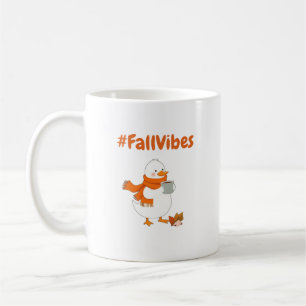Fall Vibes Mug – Cute Duck Coffee Autumn Design