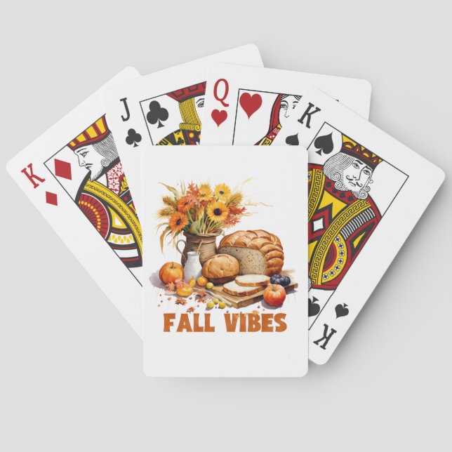 Fall Vibes Playing Cards (Back)