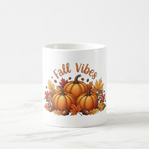 Fall Vibes Pumpkin - Cozy Autumn Coffee Mug