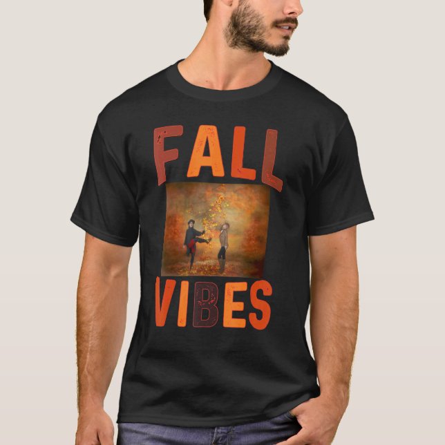 Fall Vibes Retro Pumpkin Spice Autumn Coffee  Than T-Shirt (Front)