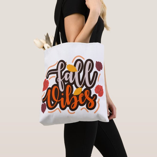 Fall Vibes Tote Bag (Close Up)