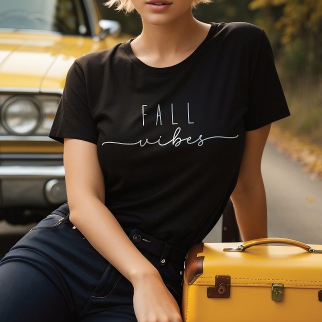 Fall Vibes Trendy Minimalist T-Shirt (Creator Uploaded)