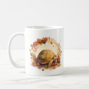 Fall Vibes Watercolor Tortoise -  Coffee Mug
