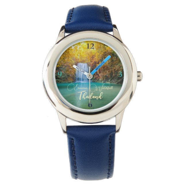  Fall View of Erawan Waterfall Thailand  Watch (Front)