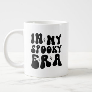 Fall Vintage In My Spooky Era Retro Halloween Large Coffee Mug