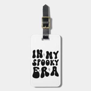 Fall Vintage In My Spooky Era Retro Halloween Luggage Tag