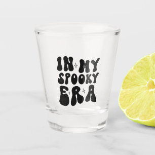 Fall Vintage In My Spooky Era Retro Halloween Shot Glass