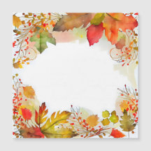 Fall Watercolor Leaves in Bright Colours