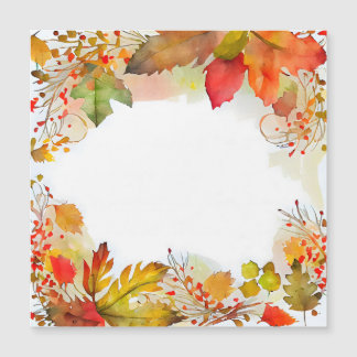 Fall Watercolor Leaves in Bright Colours