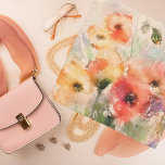 Fall watercolor poppies scarf<br><div class="desc">Fall watercolor poppies</div>