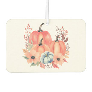 Fall Watercolor Pumpkin Boho Air Freshener