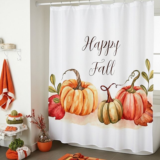 Fall watercolor pumpkins with customizable text  (Creator Uploaded)