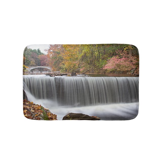 Fall Waterfall at Vanderbuilt Bath Mat (Front)