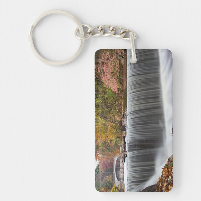 Fall Waterfall at Vanderbuilt Keychain (Front)