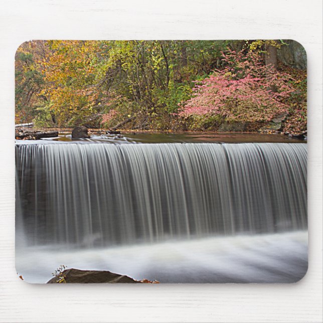 Fall Waterfall at Vanderbuilt Mouse Pad (Front)