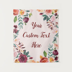 Fall Wedding Back Drop, Holiday Photo Booth Shower Tapestry