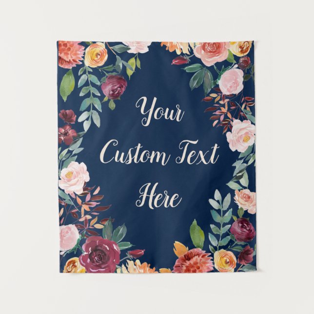 Fall Wedding Back Drop Summer Photo Booth Prop Tapestry (Front)