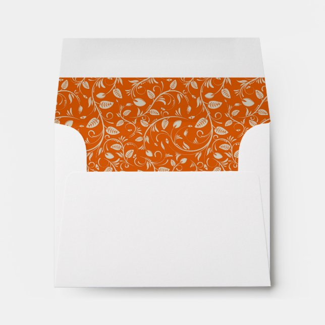 Fall Wedding Bridal Shower Invitation Envelope (Back (Bottom))