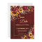 Fall wedding burgundy roses yellow sunflowers