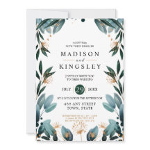 Fall Wedding 🍂 Deep Blue Floral Elegant 💙