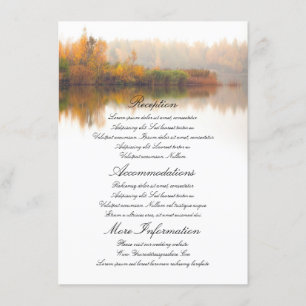 Fall Wedding Details Enclosure Card