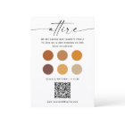 Fall Wedding Dress Code + QR Code | Autumn Attire