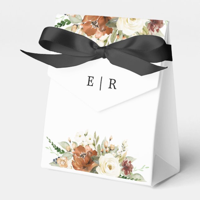 Fall Wedding Favor Box (Front Side)