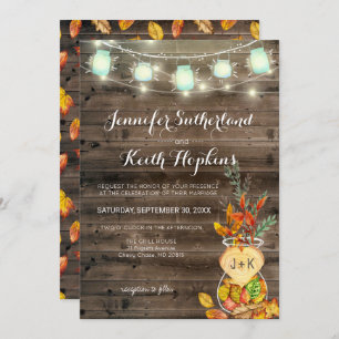 Fall Wedding Invitation