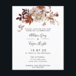 Fall Wedding Invitation | Budget<br><div class="desc">This timeless, romantic design features a whimsical watercolor floral bouquet with soft colours and botanical accents. Please consider the paper weight for this design. If you would like this same design but on thick cardstock contact me directly or click “transfer this design” button to the right. Transfer this to a...</div>
