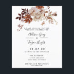 Fall Wedding Invitation | Budget<br><div class="desc">This timeless, romantic design features a whimsical watercolor floral bouquet with soft colours and botanical accents. Please consider the paper weight for this design. If you would like this same design but on thick cardstock contact me directly or click “transfer this design” button to the right. Transfer this to a...</div>