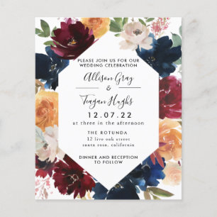 Fall Wedding Invitation   Budget Flyer