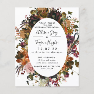 Fall Wedding Invitation   Budget Flyer